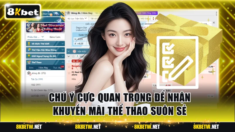 Chú ý cực quan trọng để nhận khuyến mãi thể thao suôn sẻ