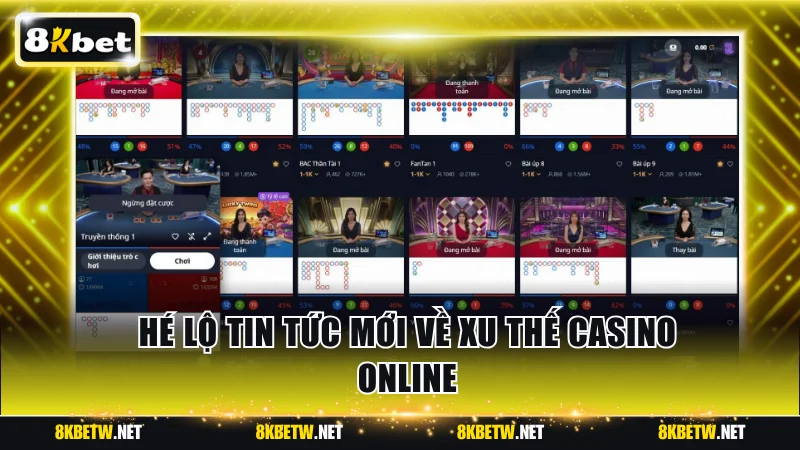 Hé lộ tin tức mới về xu thế casino online