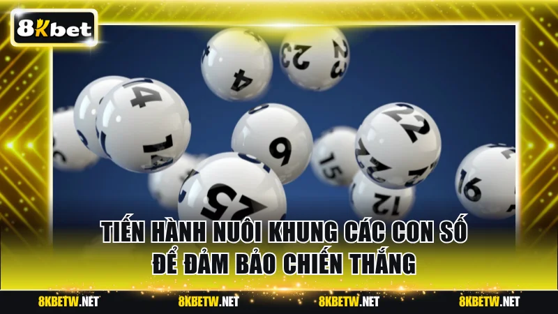 Tiến hành nuôi khung các con số để đảm bảo chiến thắng