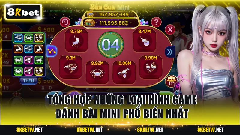 Tổng hợp những loại hình game đánh bài mini phổ biến nhất